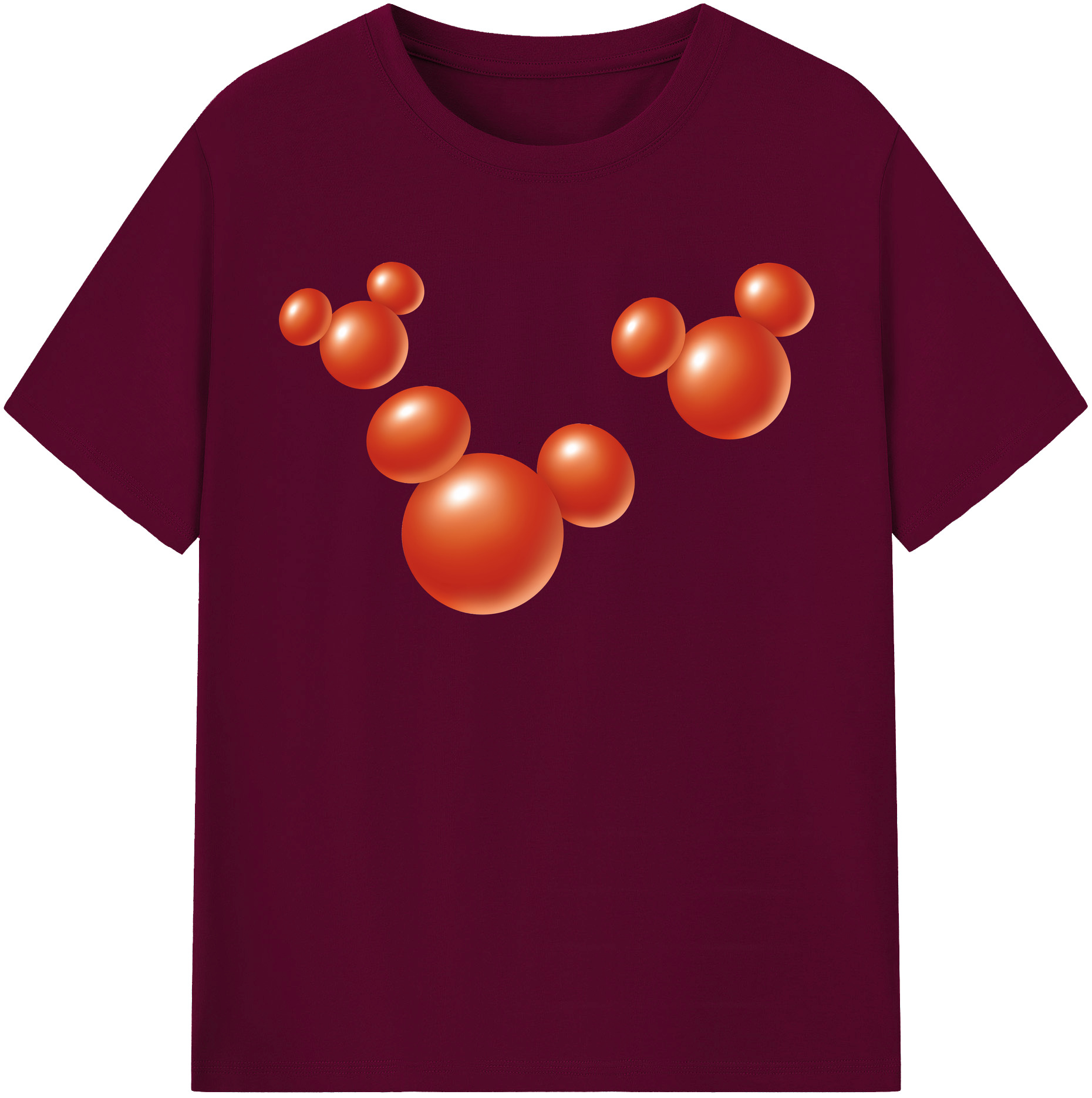 （画像用） ミッキーマウス Mickey Mouse レディースカジュアルプリントTシャツ（綿100％）